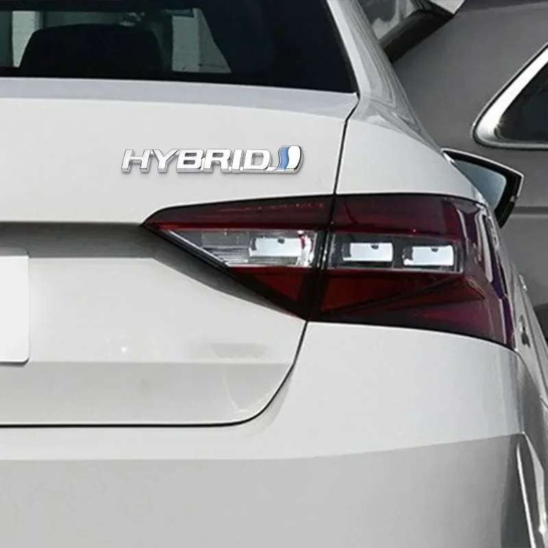Premium 3D Metal Hybrid Car Emblem Badge Sticker Decal