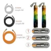 MOGOLD Graffiti Design Skipping Rope – Triple Ropes (4.0/6.0/8.0 mm), Freely Interchangeable & Portable Fitness Tool 3