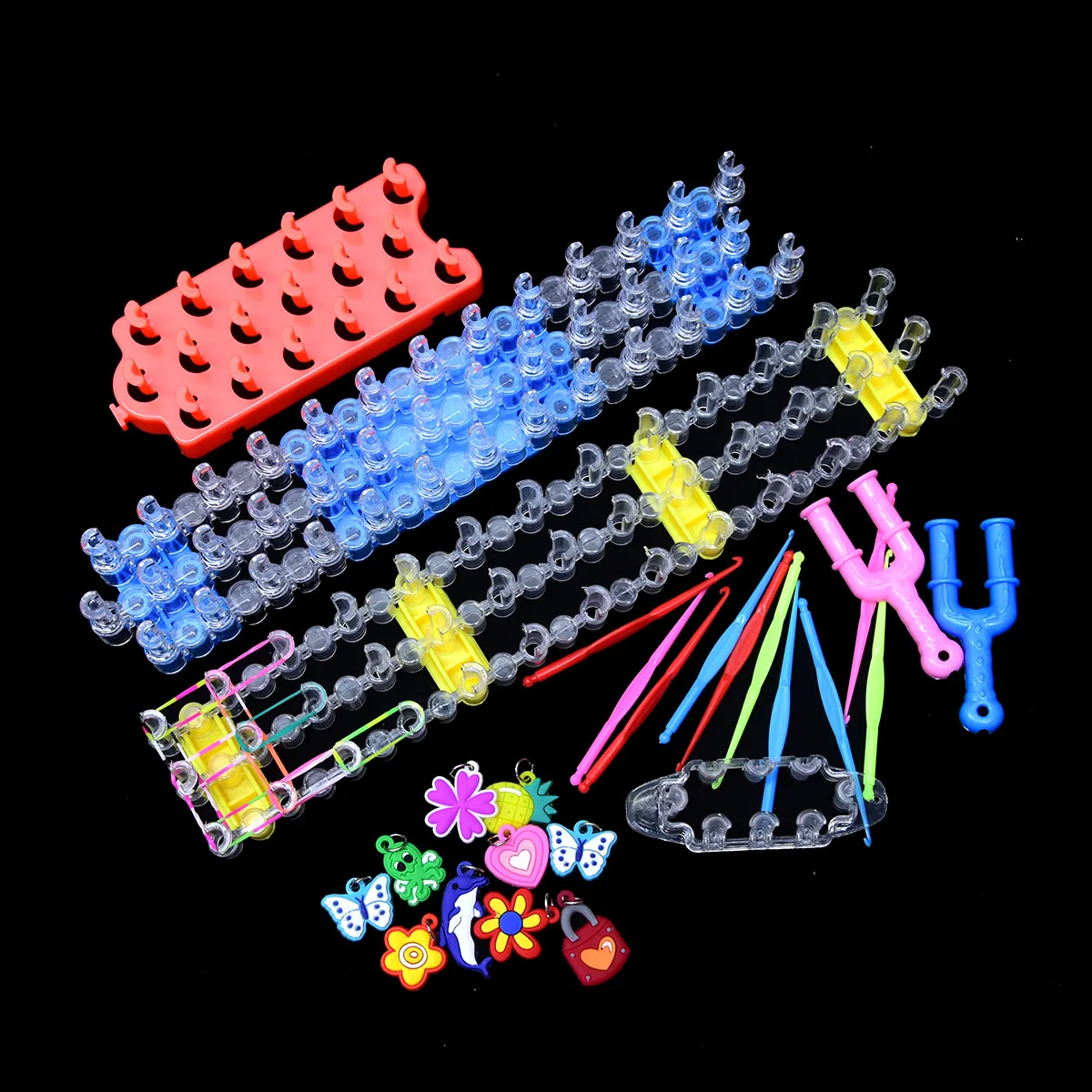 Loom Band Weaver Original Knitting Machine Weave Rubber Bands DIY Handmade Braided Bracelet Kids Toy for Children Girls