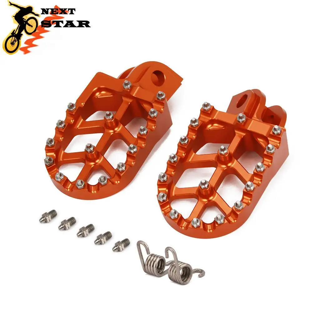 CNC Foot Rests Footpegs Pedals for KTM EXC SX XCF SXF XC XCW XCFW 65 85 125 150 200 250 300 350 450 ADVENTURE 990