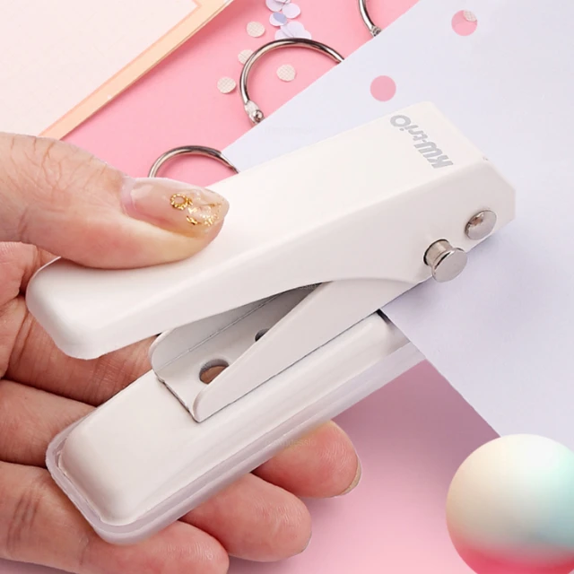 Cute 3/6/10-Hole Paper Punch DIY Portable Handheld Hole Punch