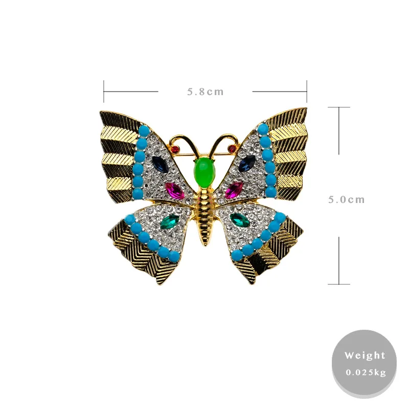 European and American vintage vintage butterfly insect brooch