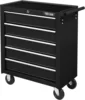 5-Drawer Rolling Tool Chest w/Lock & Key, Tool Storage Cabinet with Wheels, Top Cushion & Drawer Liners, Tool Organizer 1