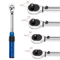 Clé dynamométrique réglable à entraînement 1/4 "3/8" 1/2 ", outil de bougie d'allumage préréglé 5-210Nm avec tête pivotante pour la réparation de vélos de voiture 3