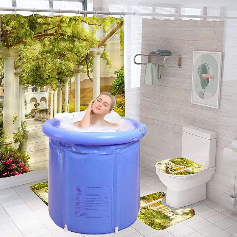 75*75cm Hot Tub and Jacuzzi Outdoor Inflatable Portable Bathtub for Adults Soaking Bath Tub SAP 2