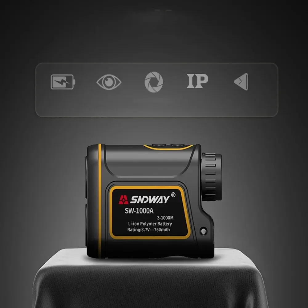 Telescope Laser Range Finder 600m 1000m 1500m Monocular Metro Laser Distance Meter Tape Measure for Hunting Digital