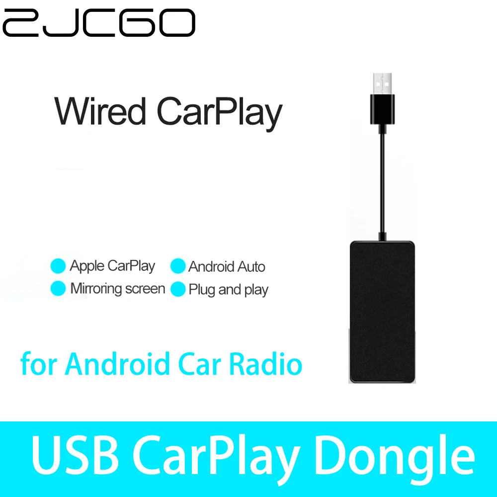 Zjcgo Wireless Smart Link Apple Carplay Dongle Per Android Radio Navigation Player Adattatore Usb Carplay Stick Con Android Auto