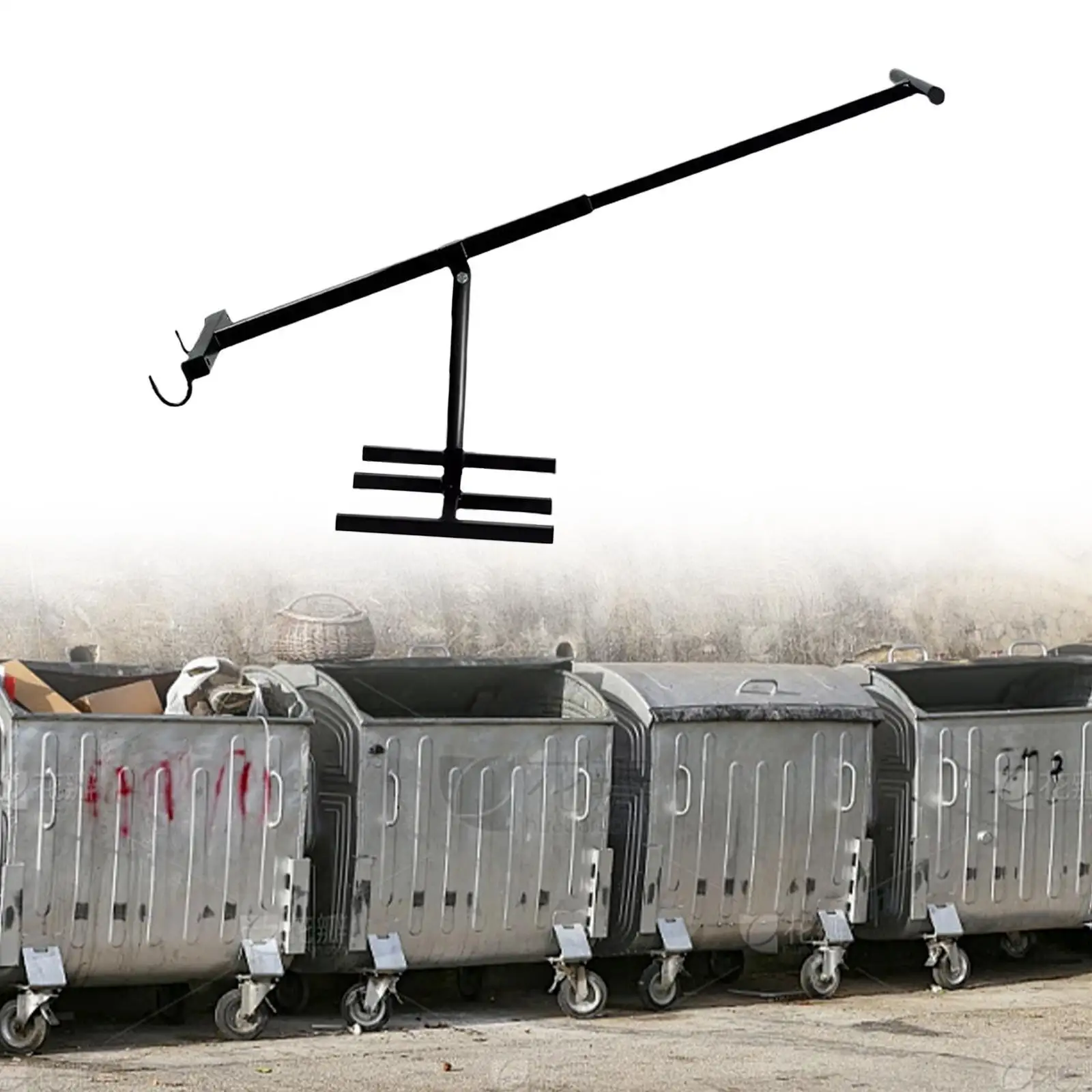 Herramienta de compactación de basura Manual, contenedor de basura sin contacto, contenedor de basura, herramienta de cubo de basura compactación de hierro resistente para el hogar al aire libre