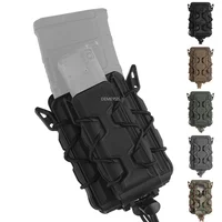 Tactical MOLLE Double Mag Holder 5.56 9mm Rifle Pistols Magazine Pouches Outdoor Shooting Hunting Waist Mag Carrier Case 1