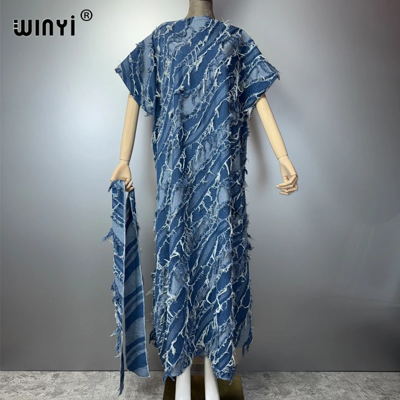 white christmas dresses FA Women's Studded Western Buckle Stretch Denim Dress – OpryShop main image 1
