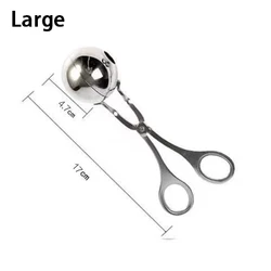 Stainless Steel Non-Stick Meatball and Rice Ball Shaping Tool (2PCS Large)