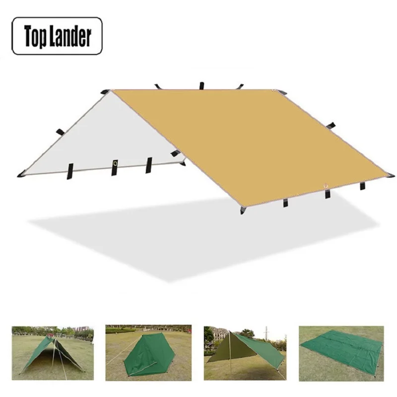 

Outdoor Camping Tent 19 Hanging Points Sunshelter Tarp Screen Survival Hammock Sunshade Garden Canopy, Waterproof Camping Awning