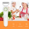 Potato Peeler with 3 Cutter Heads Vegetable Cutter Peeler USB Rechargeable Stainless Steel Safety Lightweight Home Kitchen Tool 3