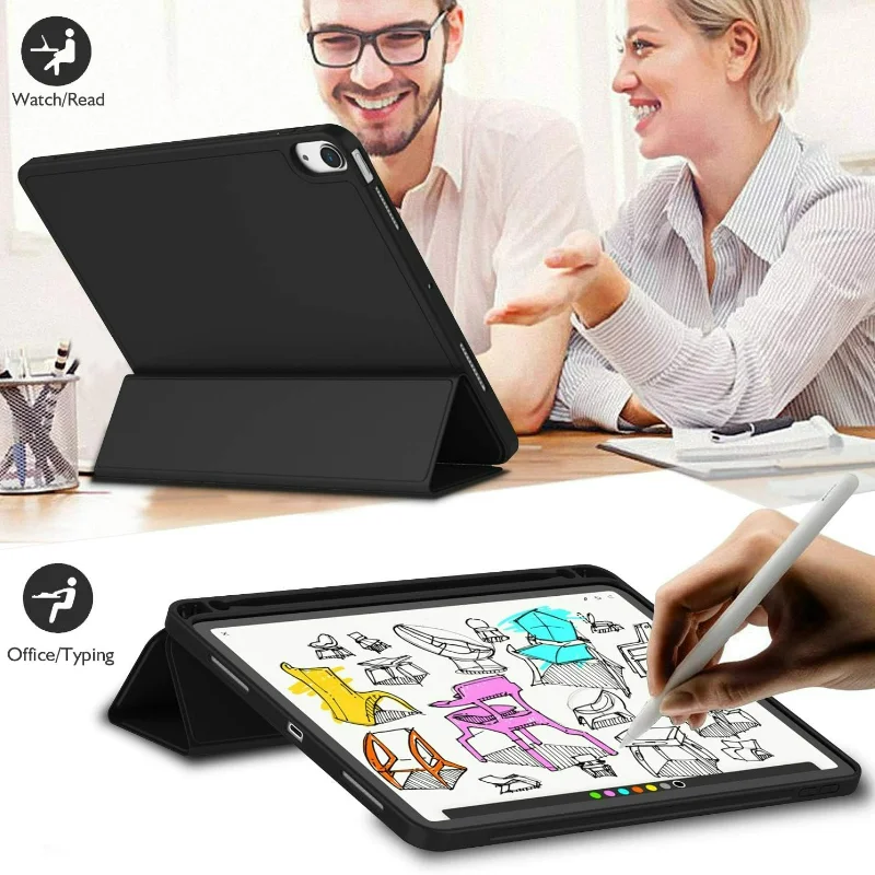 Smart Magnetic Tablet Case with Pen Holder Slot - Enhanced Protection