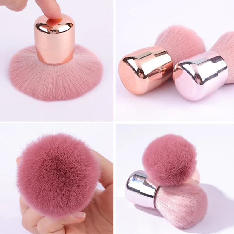 1PCS Professionals Nails Art Mushroom Brush Round Paint Gel Dust Cleaning Make Up Brush Manicure Accessories equipment Tools 2