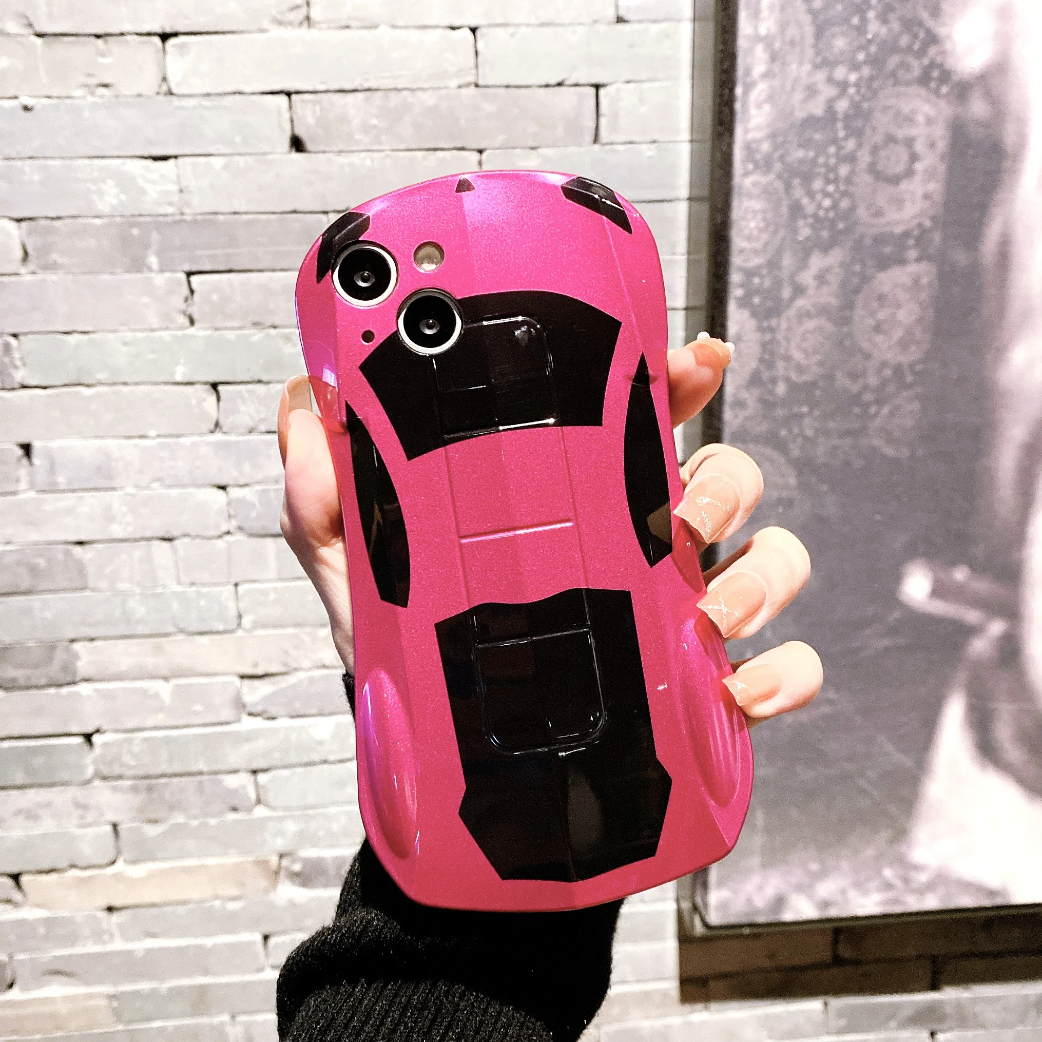thumbnail image 1 of Funda de silicona suave para teléfono con diseño de coche deportivo de lujo a la moda para iPhone 11 12 13 14 15 Pro MAX Mini X XR XS SE 2020 7 8 Plus Funda elegante, 1 of 5