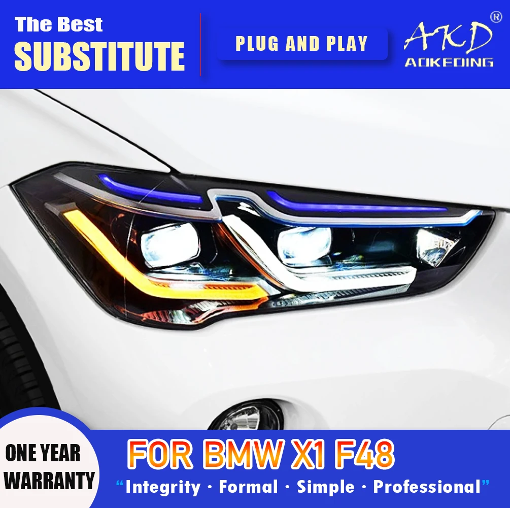 AKD-Head-Lamp-for-BMW-X1-F48-LED-Headlight-2016-2019-Headlights-X1-F48 ...