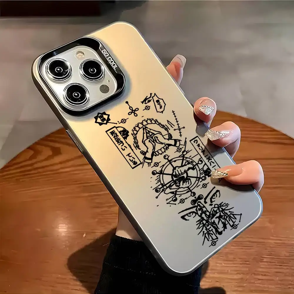 Aurora Laser Shockproof Anime Jujutsu Kaisen Phone Case - Multicolor  Cover