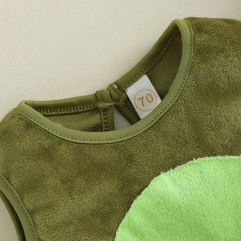 0-36months Toddler Baby Avocado Fuzzy Costume Sleeveless Tank Tops