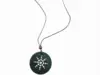 YEKBIOSCALAR Customized White Zircon Pendant Necklace for men And Women Unisex Round Pendant 4