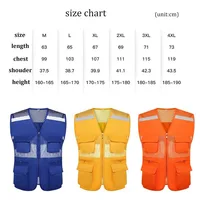 Reflective Tool Vest Summer Mesh Waistcoat