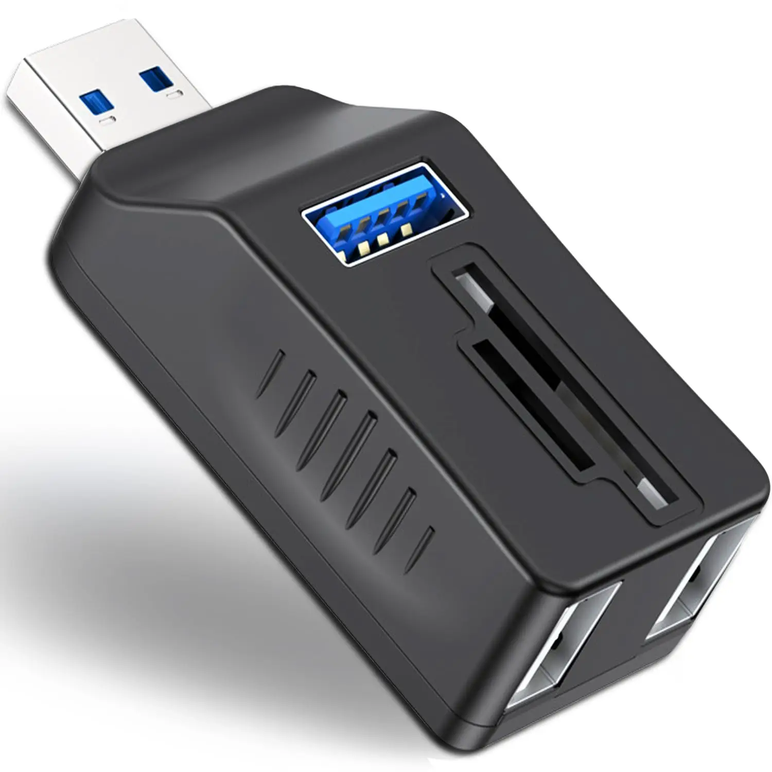 SD TF 카드 리더기가있는 5 포트 USB 3.0 허브 노트북 PC 카메라 플래..