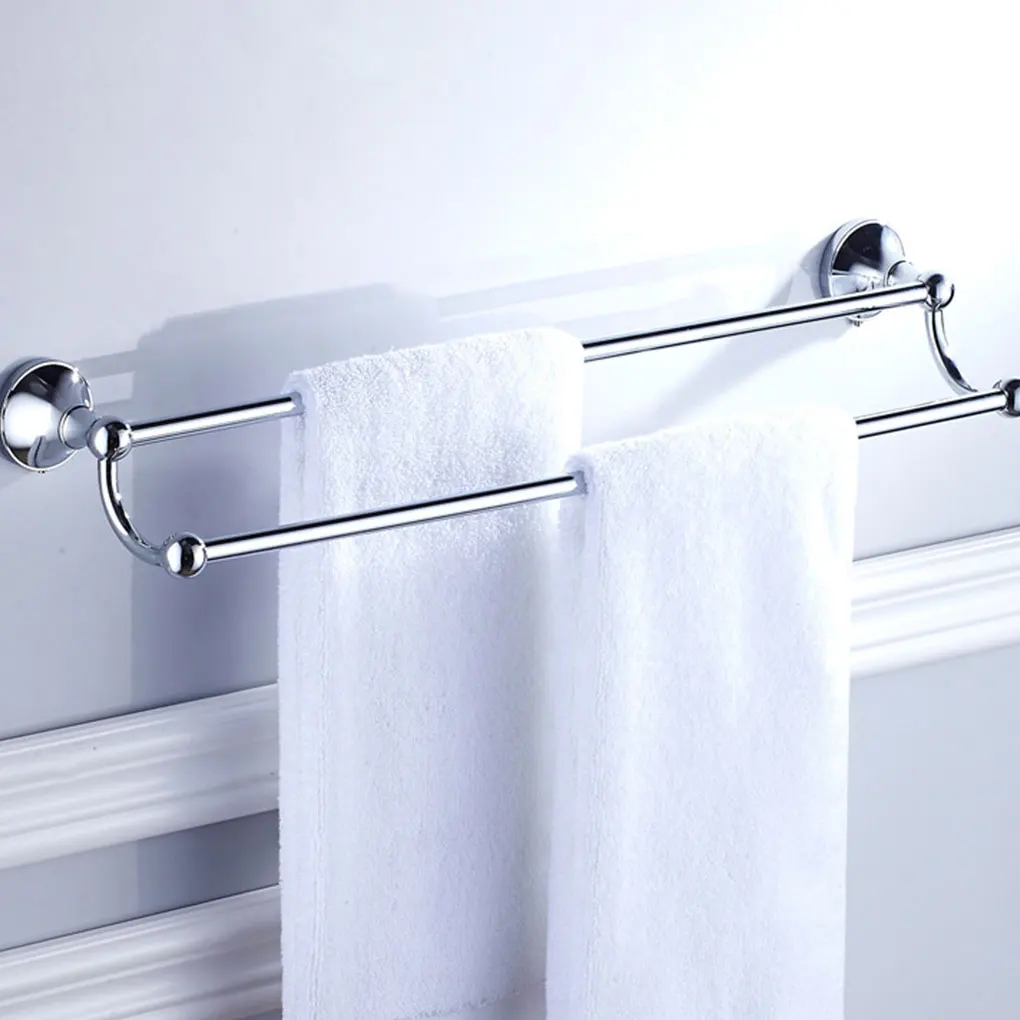 

Copper Durable Construction Double Towel Rail Wide Compatibility For Space-saving Bathroom Sturdy