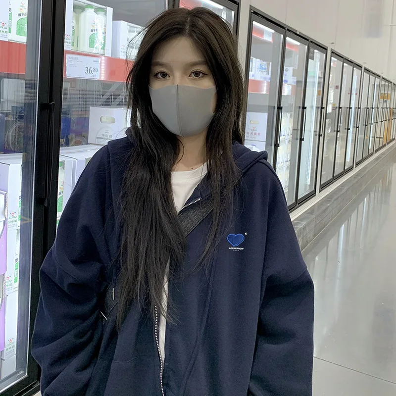 Tanio ADERERROR koreański wysokiej jakości zimowa ciepła bluza polarowa prosty
