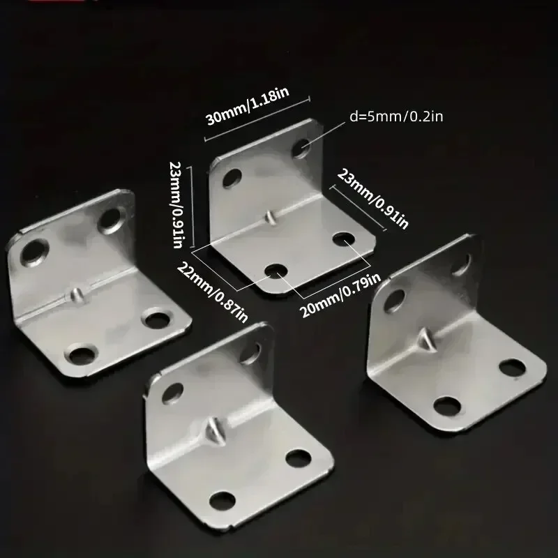 Stainless Steel L Shaped Corner Connectors for Furniture
