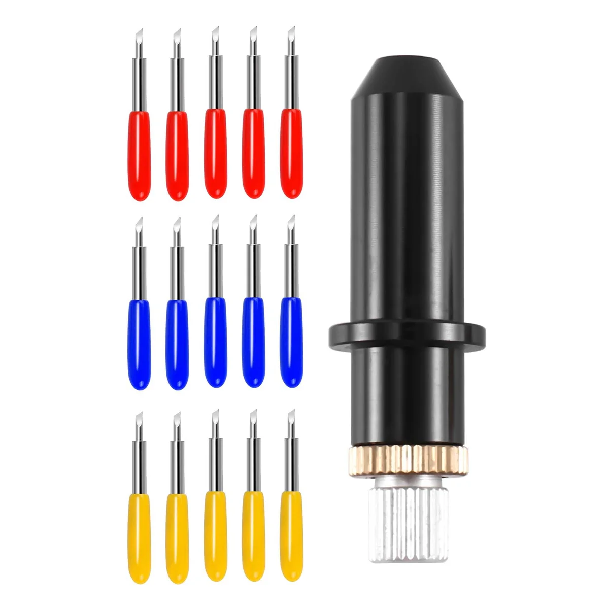 

16Pc 30/45/60 Degrees Mimaki Cricut Cutting Plotter Vinyl Cutter Blades+ Mimaki Blade Holder