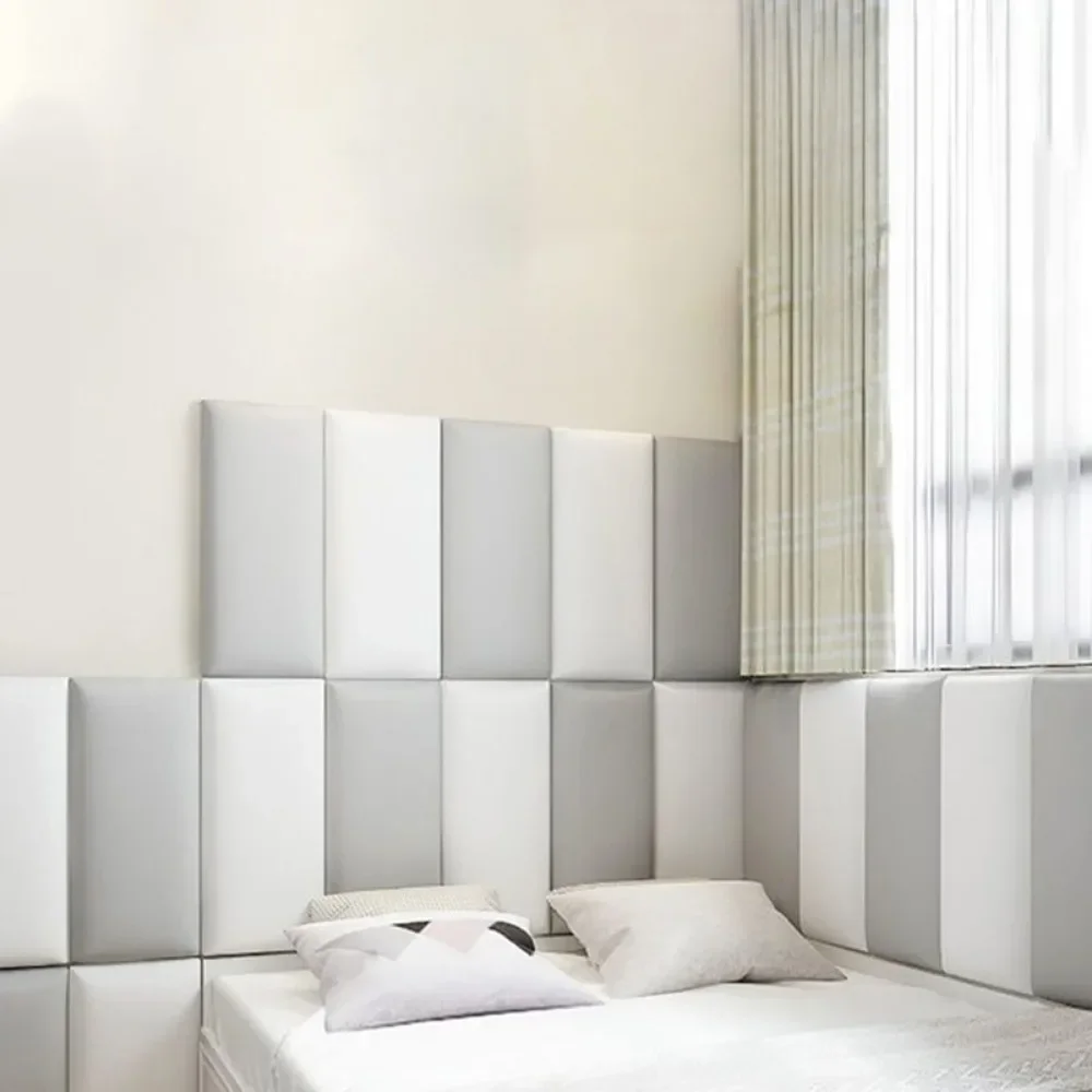 Technology Cloth Bedside Wall Tatami Soft Bag Headboards Wall-mounted Kids Room Three-dimensional Self-adhesive Collision