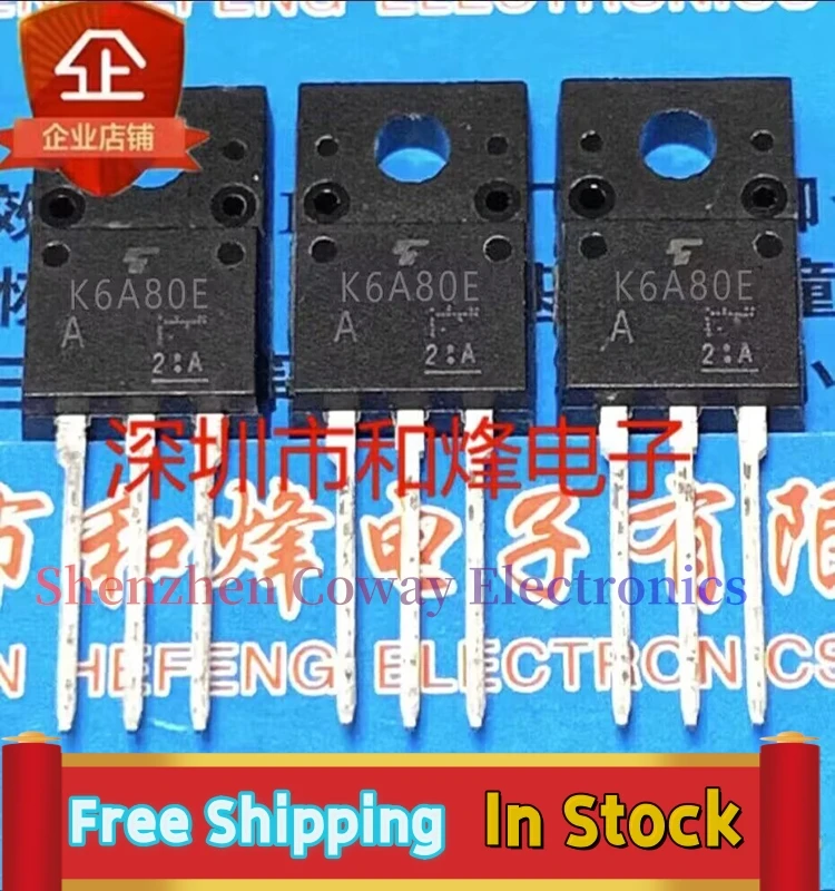 

10PCS-30PCS TK10A80E K6A80E K5A80E TO-220F MOS In Stock Fast Shipping