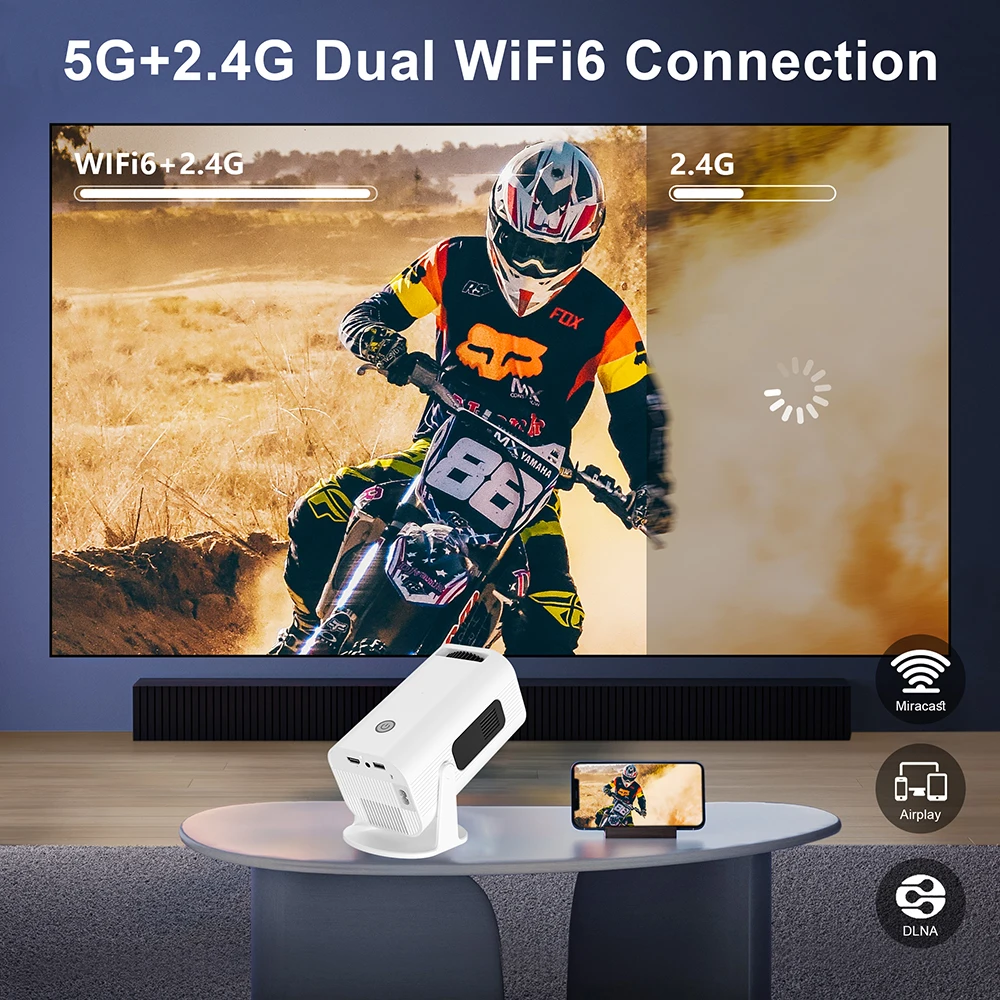 Portable projector Salange P330 Small Lens Android 11 Projector