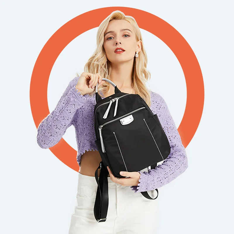 

Designer Nylon Women Backpacks Fashion Ladies Small Shoulder Bag High Quality Female School Travel Bags for Teenager Girls New
