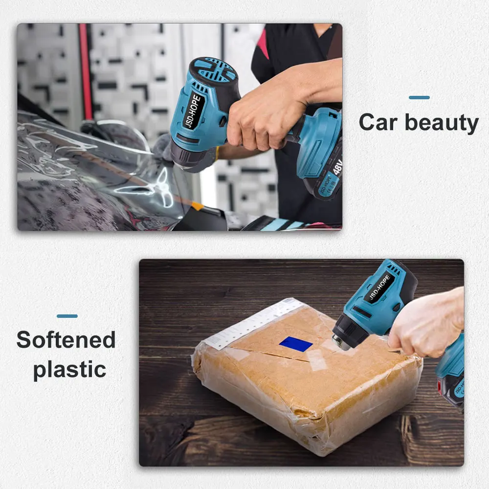 Hot air gun small film portable drying High power heat shrink film industrial hair dryer baking gun hot drying