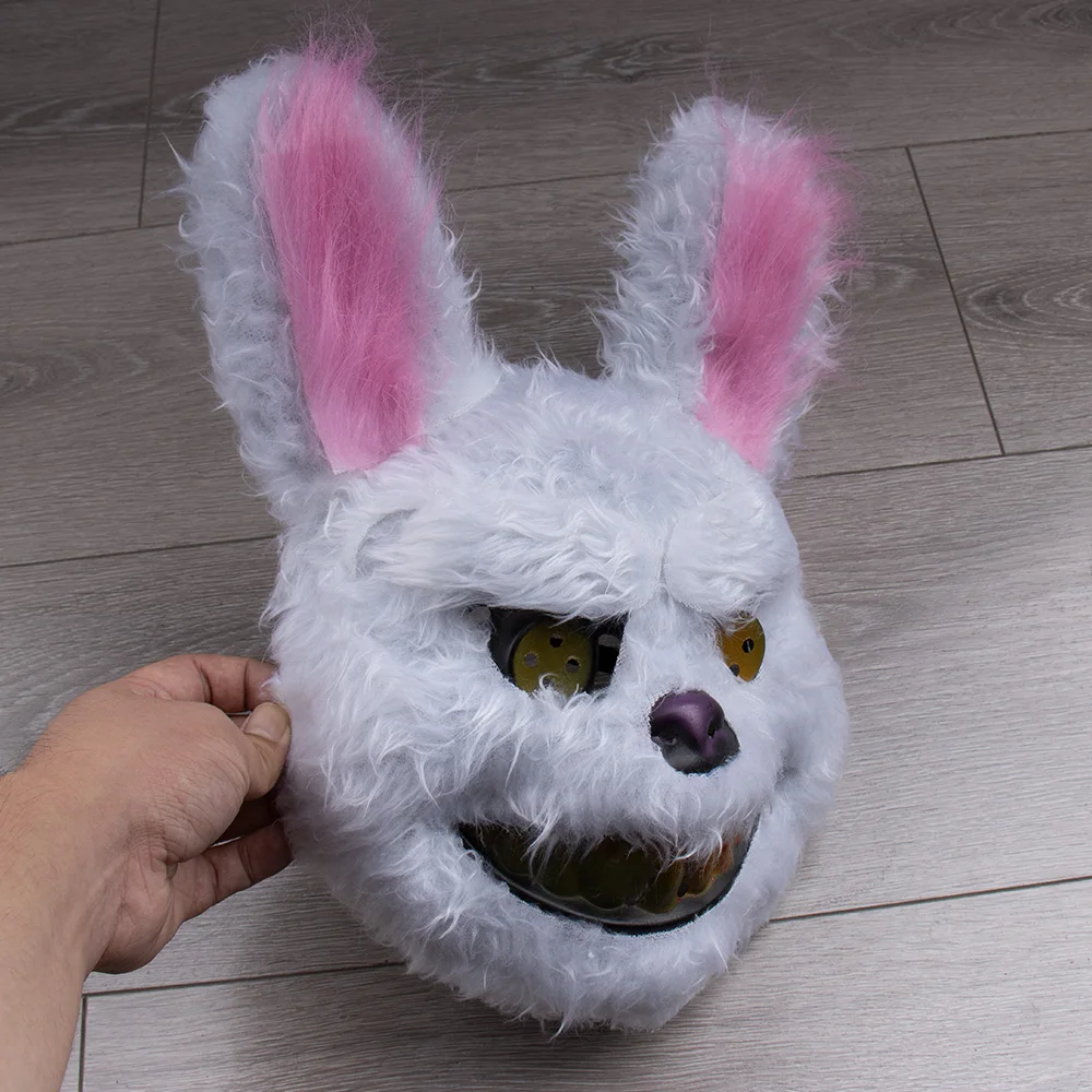 Masque Halloween Ours En Peluche Horreur - Accessoire Déguisement Effrayant Pour Adultes, Fêtes, Club, Cosplay - Matière PVC Et Peluche - 10
