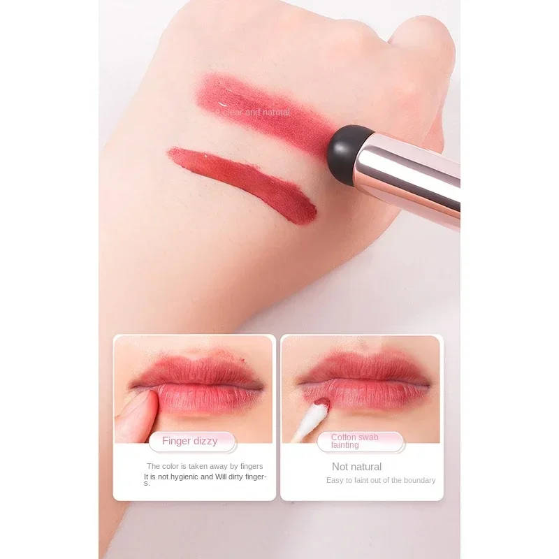 Silicone Lip Brush Angled Concealer Makeup Brush Tool Portable Round Head Like Fingertips Q Soft Lipstick Concealer Brushs