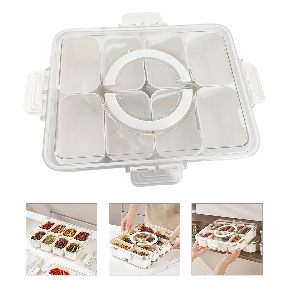 

Divided Pepper Bottle Compartment Spice Container Spice Box For Kitchen Box For Spice Salt Box Separated Seasoning Containers