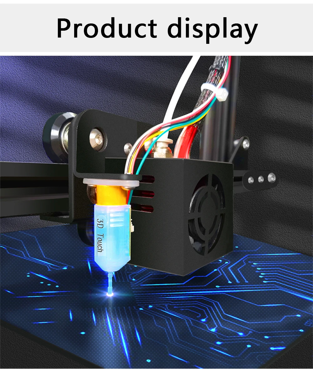 automático, sonda para Reprap MK8, Ender 3, Ender 5, KP3S, KP5L