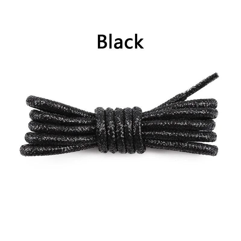 Vibrant Glitter Round Shoelaces for Trendy Sneakers and Leather Shoes