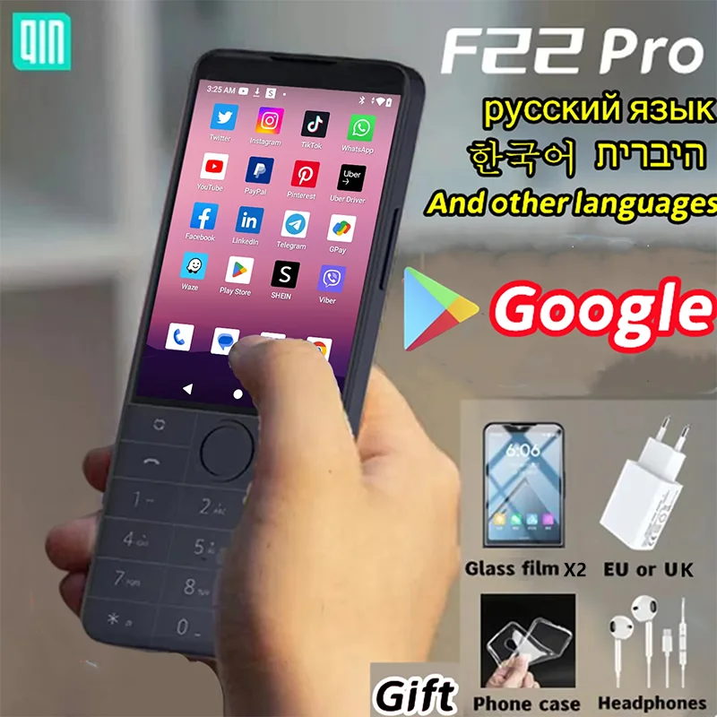 New Qin F22 Pro Smart Touch ScreenPhone Wifi 5G+3.5 Inch 4GB 64GB