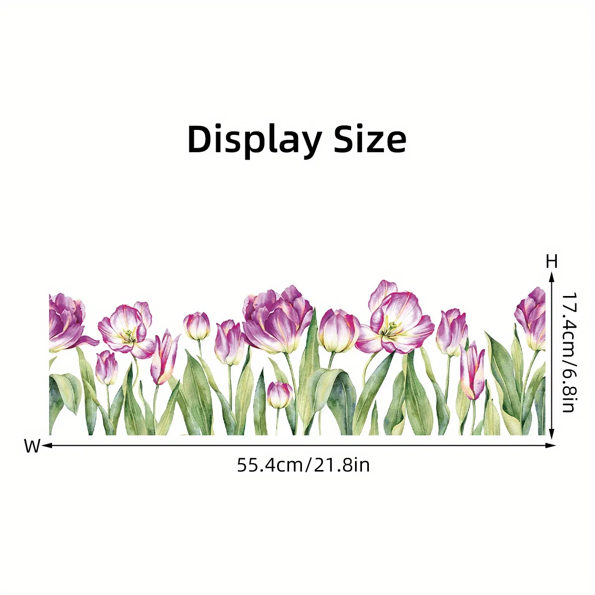 Window Stickers Watercolor Beautiful Flowers Furniture Home Decor Living Room Girls Bedroom Kids Room