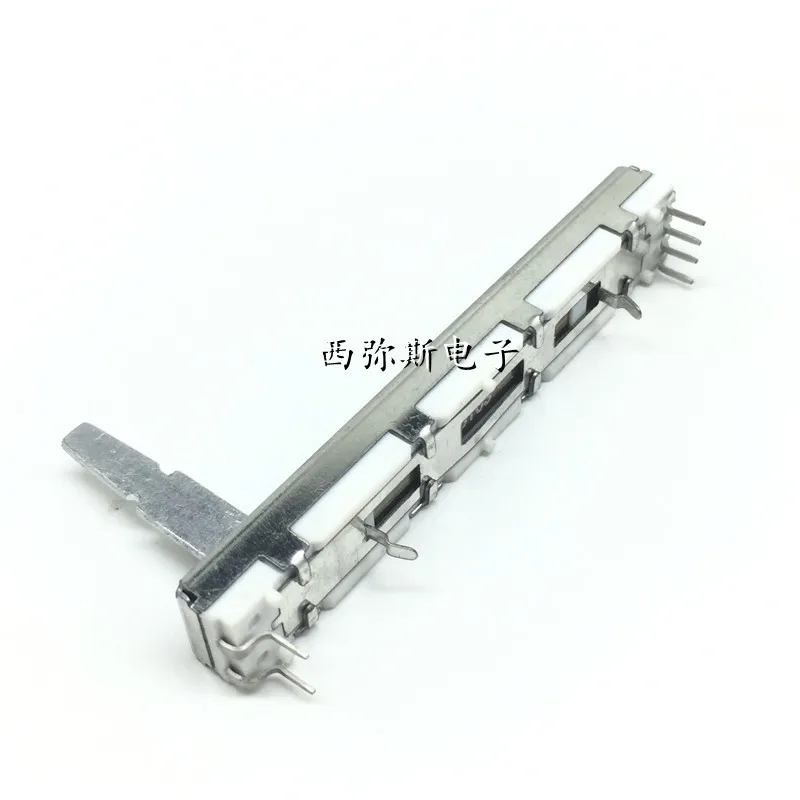 1pcs，Straight slip potentiometer，B103 10K，Total length 60mm, travel 45mm，DJM300 400 500 600 800 1000