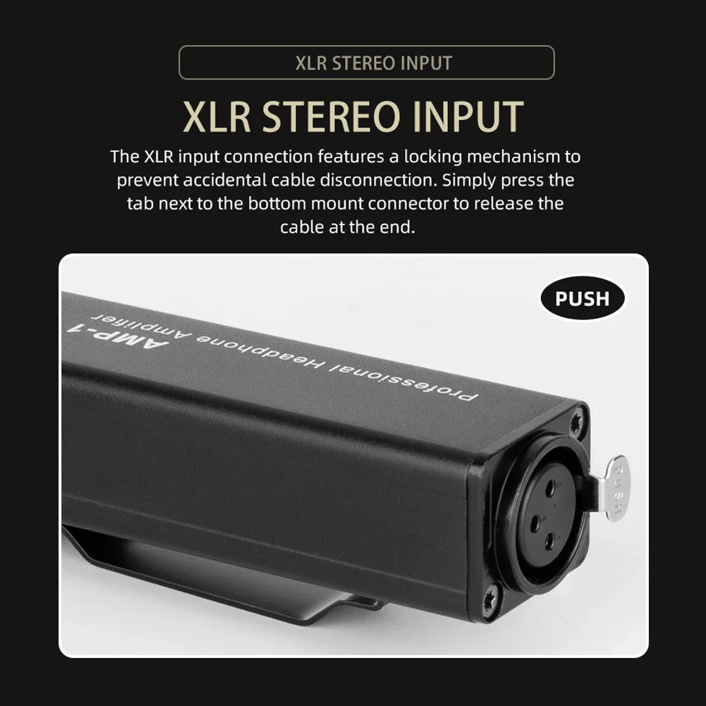 Headphone Amplifier Converter XLR To 3.5MM Audio Interface Passive Amplifier Aluminum Alloy Used In Stage Performance Studio