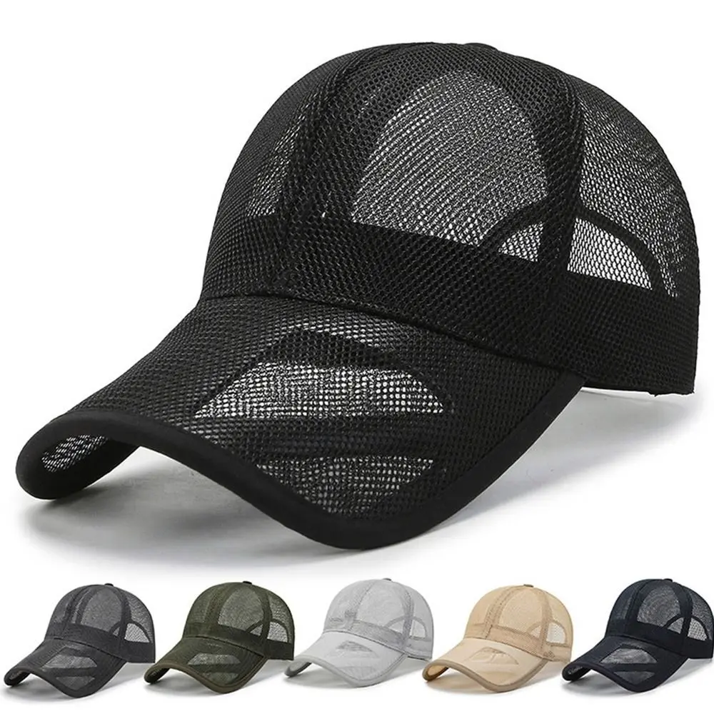 

Breathable Fashion Adjustable Baseball Cap Full Mesh Hats Summer Sunscreen Hats Sun Protection Caps