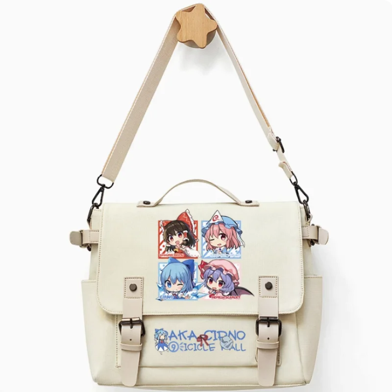 Anime Touhou Project Hakurei Reimu Cirno Bag Unsix Fashion Casual Teenagers Crossbody Student Messenger Handbag B314