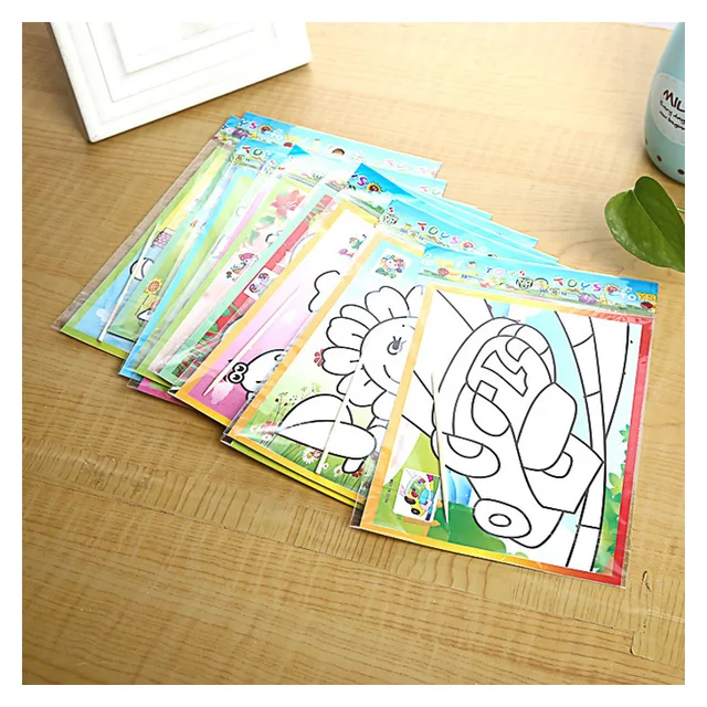 10/20pcs Drawing Board Magic Scratch Art Child Painting Creative Cards Stickers Learning Kids Education Toy for Coloring Books 2