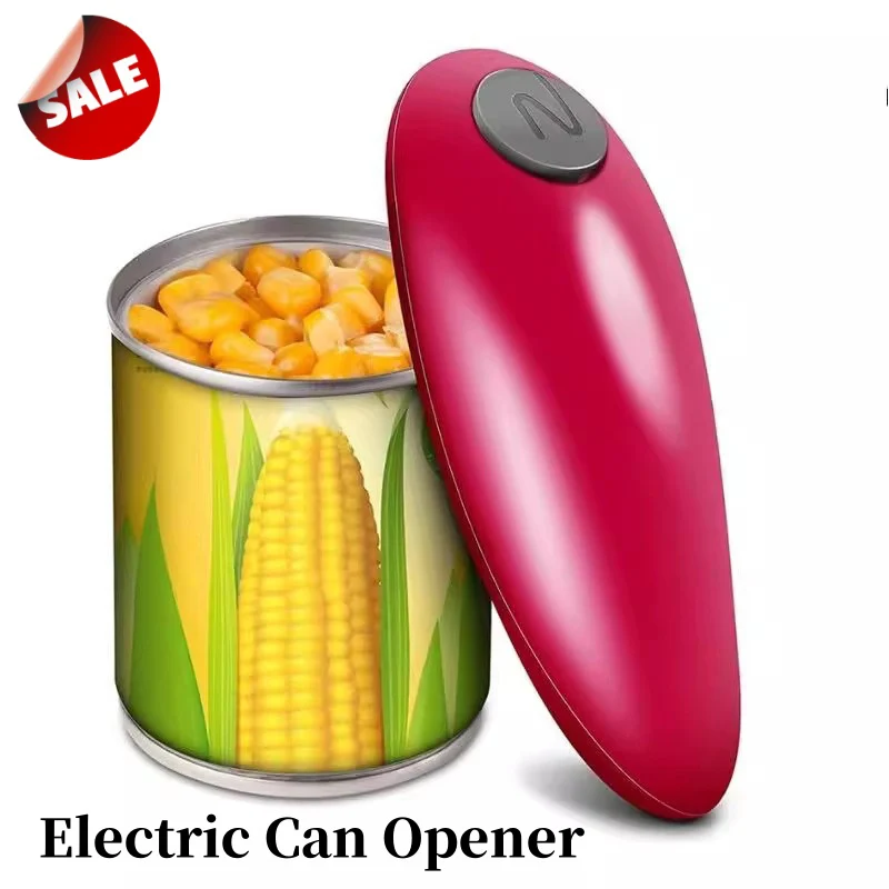 Can Opener Electric Hand Free Automatic Bottle Opener Mini One Touch Battery Operated Smooth Edges Tin Jar Kitchen Tool can opener bottle opener kitchen tools