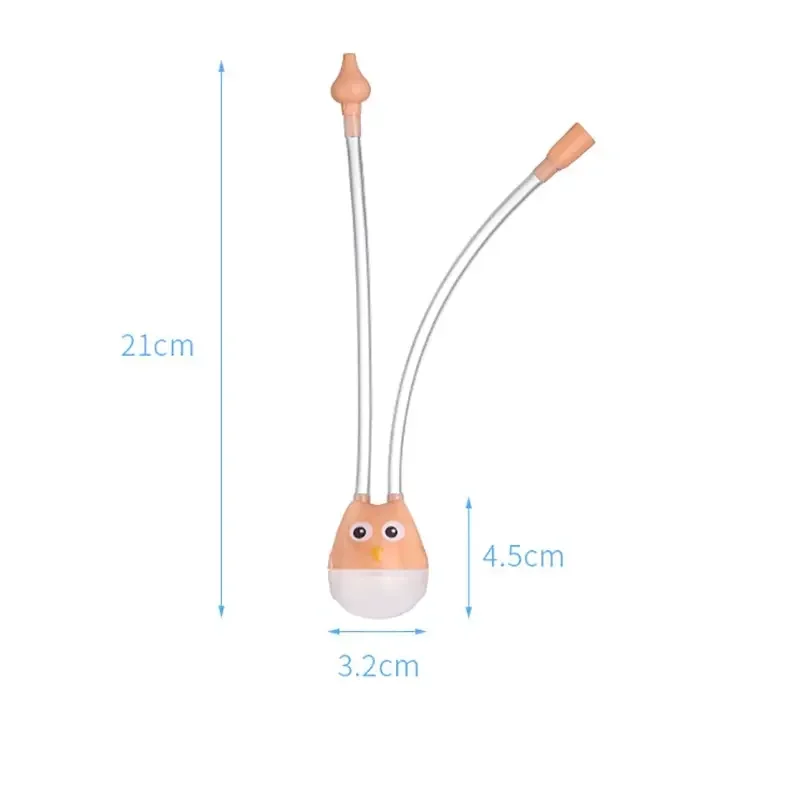 Absorption Cleaner for Infant Anti Reflux Baby Nasal Aspirator Mouth Suction Type Silicone Booger Suction PipeNasal