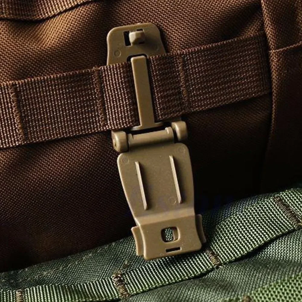 Description Picture 4 of item3PCS Multipurpose Carabiner Tactical Strap Buckle Clip Camping Equipment Backpack Bag Buckle Webbing Clip Outdoor Tool Accessory